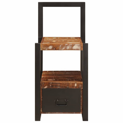 Appendiabiti con cassetto Multicolore Legno Recuperato Massello