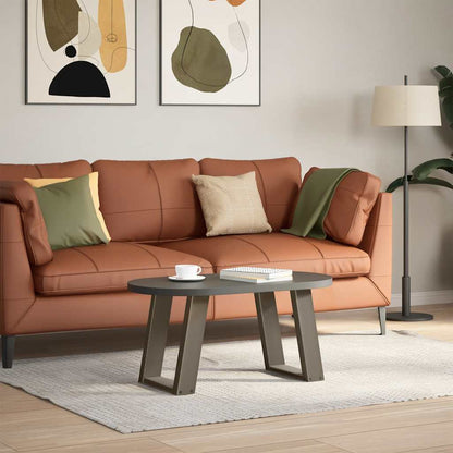 Gambe per Tavolino da CaffÃ¨ a Forma di U 2 pz Acciaio Naturale 28x(42-43) cm Acciaio