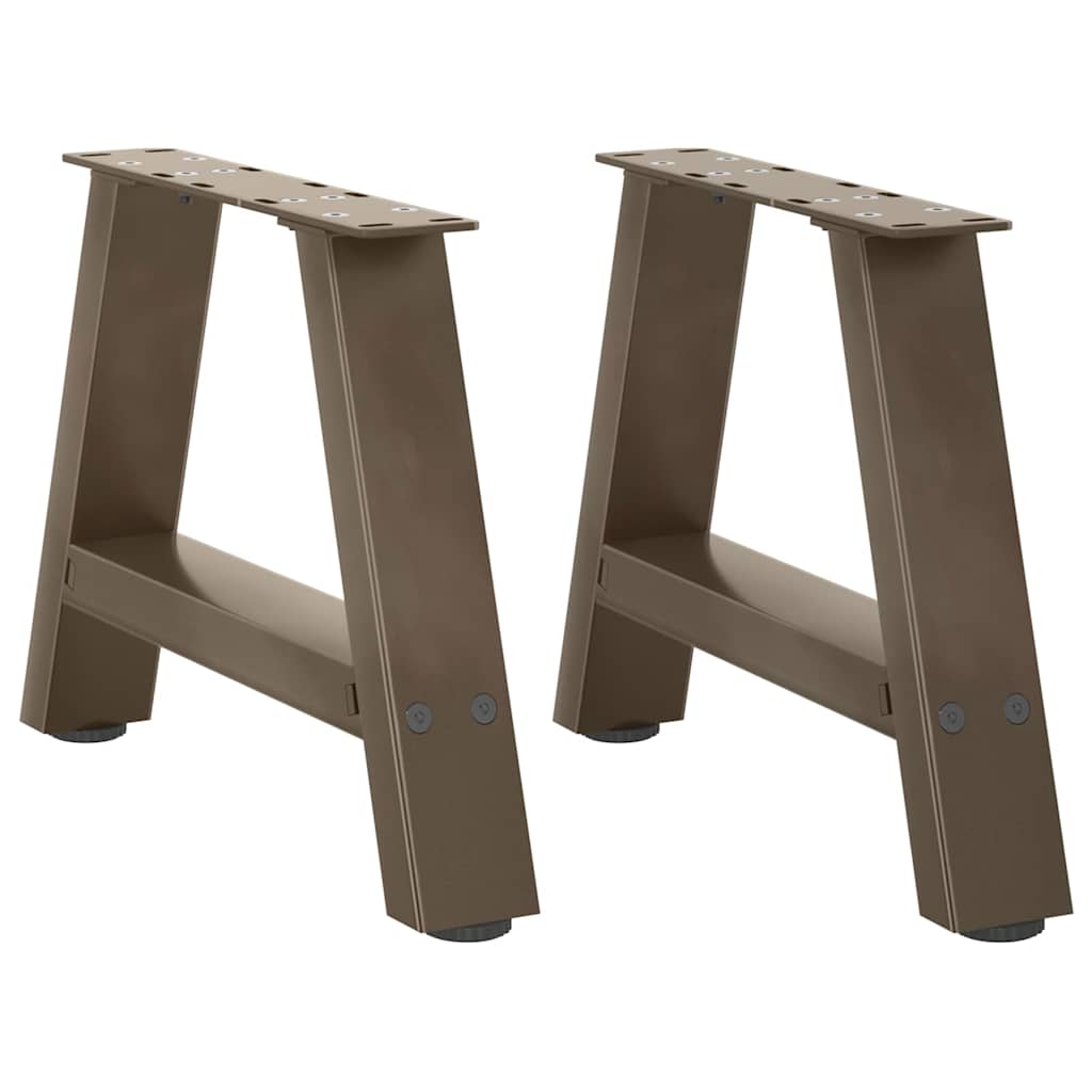 Gambe per Tavolino da CaffÃ¨ a Forma di A 2 pz 50x(30-31) cm Acciaio