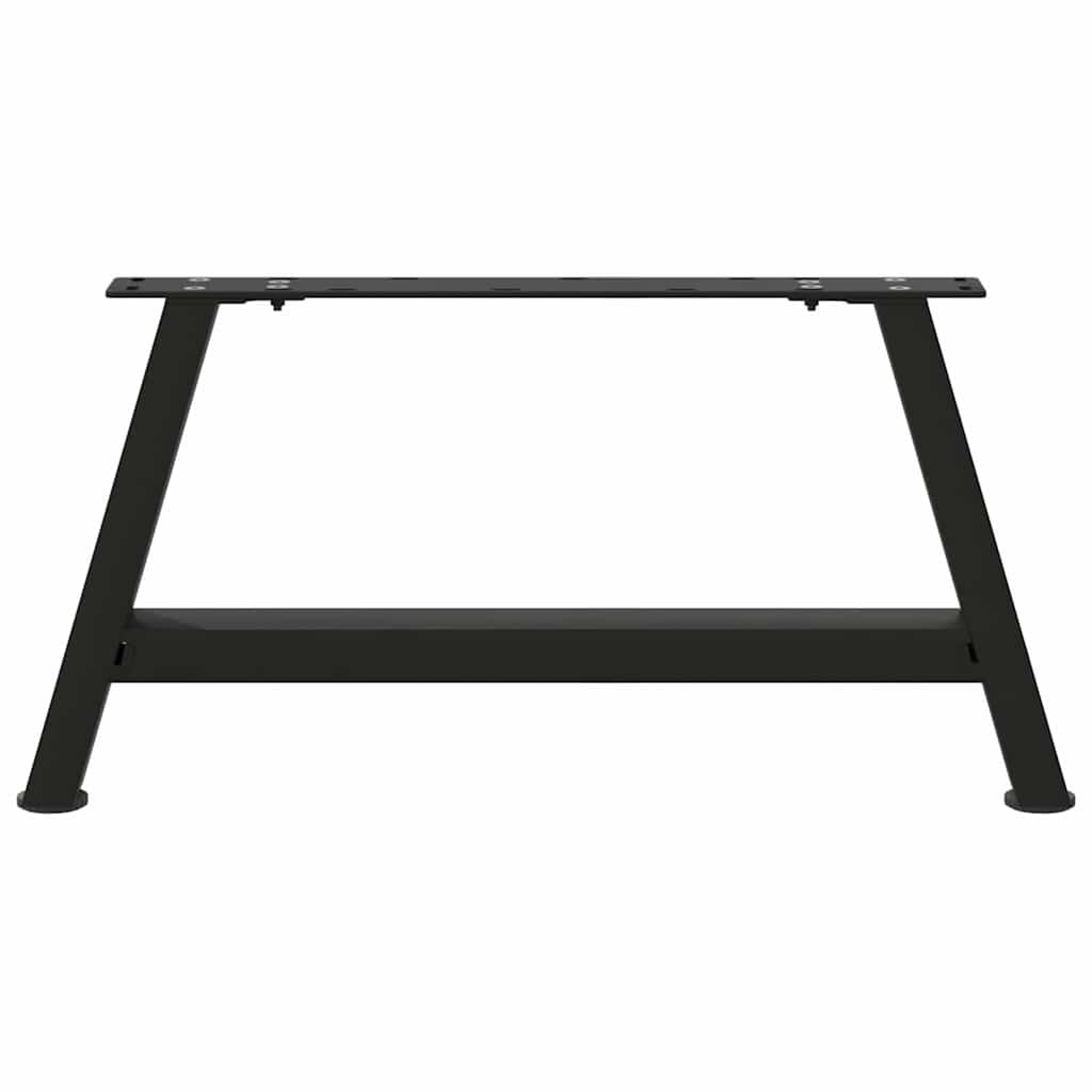 Gambe per Tavolino da CaffÃ¨ a Forma di A 2 pz Nere 60x(30-31) cm Acciaio