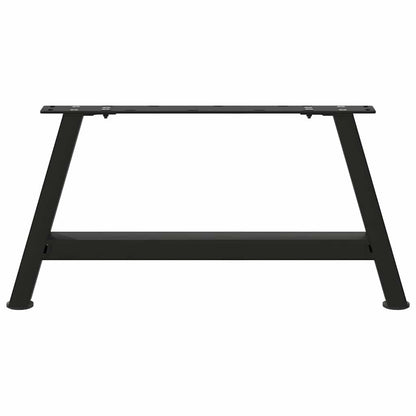 Gambe per Tavolino da CaffÃ¨ a Forma di A 2 pz Nere 60x(30-31) cm Acciaio