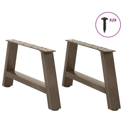 Gambe per Tavolino da CaffÃ¨ a Forma di A 2 pz 60x(30-31) cm Acciaio
