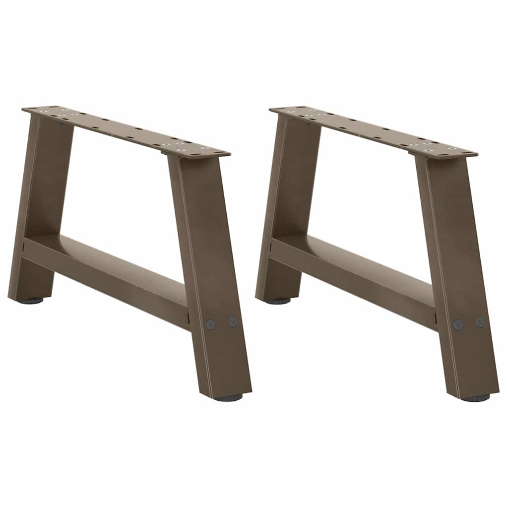 Gambe per Tavolino da CaffÃ¨ a Forma di A 2 pz 70x(30-31) cm Acciaio