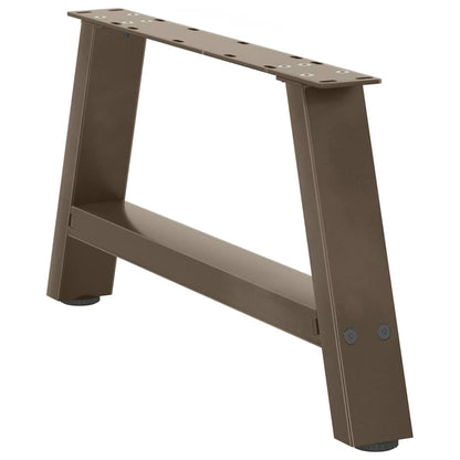 Gambe per Tavolino da CaffÃ¨ a Forma di A 2 pz 70x(30-31) cm Acciaio