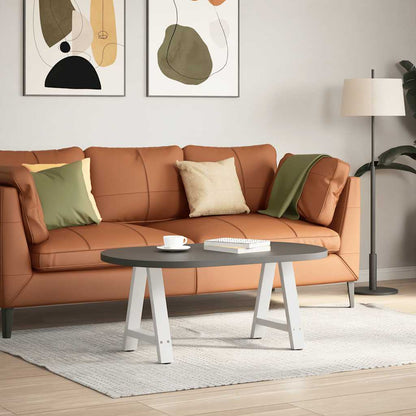 Gambe per Tavolino da CaffÃ¨ a Forma di A 2 pz Bianche 38x(42-43) cm Acciaio