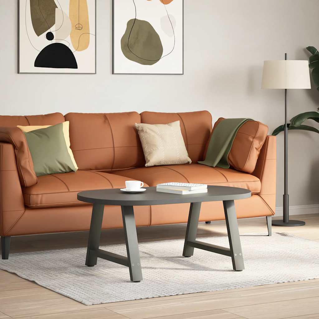 Gambe per Tavolino da CaffÃ¨ a Forma di A 2 pz Antracite 70x(42-43) cm Acciaio