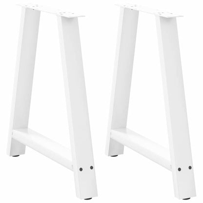 Gambe Tavolino da CaffÃ¨ a A 2 pz Bianco 70x(72-73) cm Acciaio