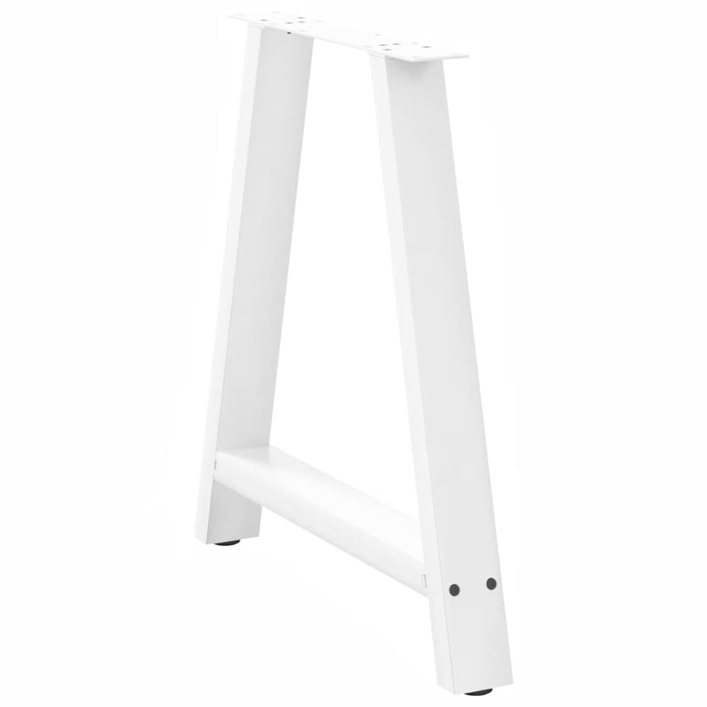 Gambe Tavolino da CaffÃ¨ a A 2 pz Bianco 70x(72-73) cm Acciaio