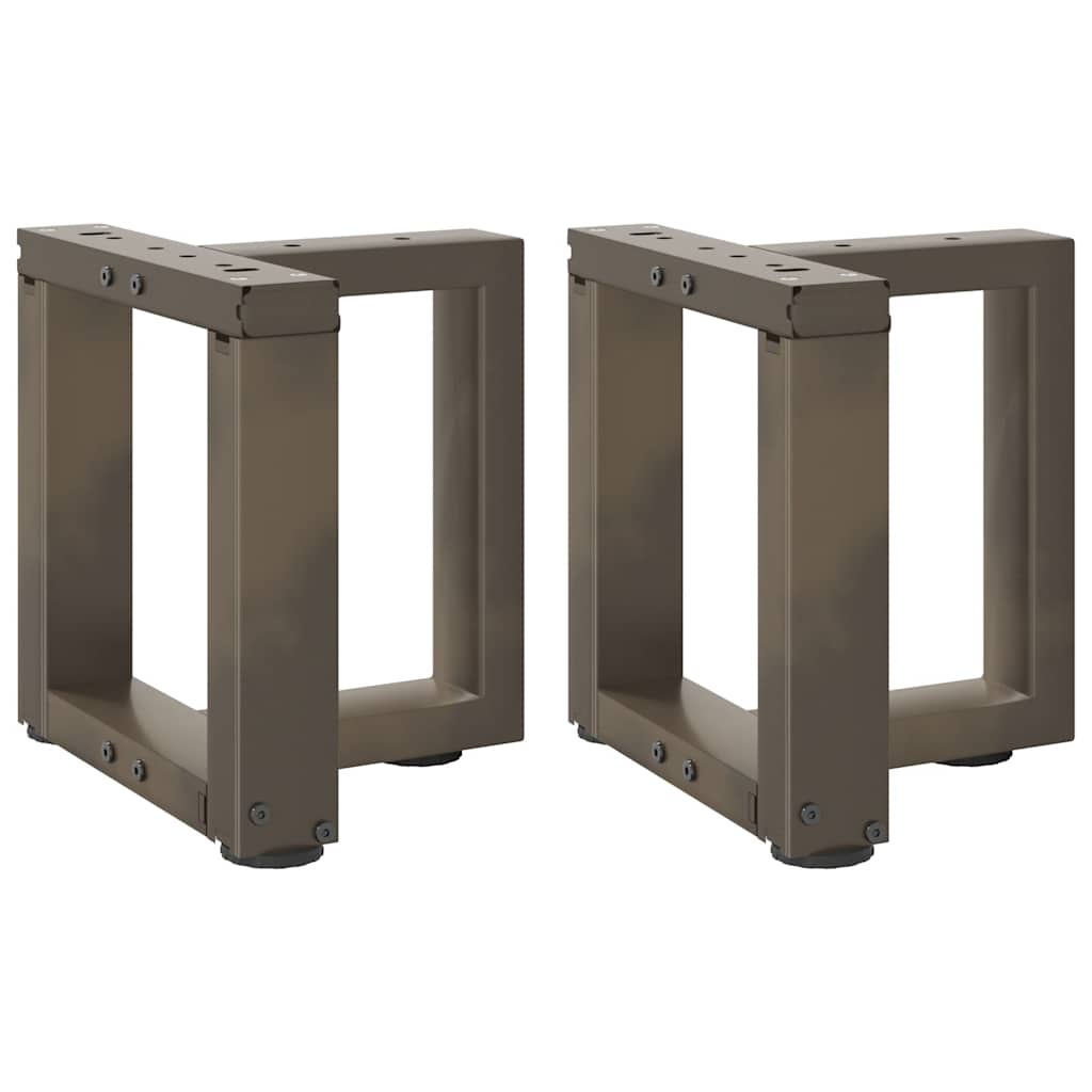Gambe Tavolino CaffÃ¨ a T 2 pz Naturale 30x25x(30-31) cm Acciaio