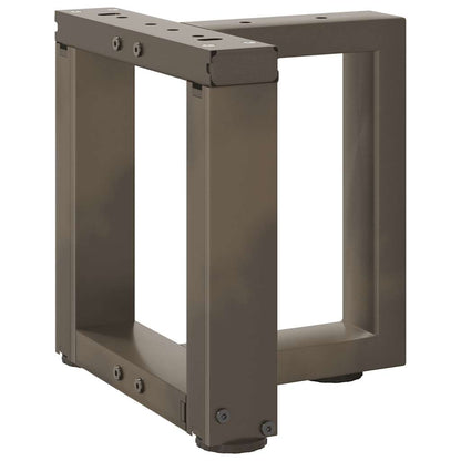 Gambe Tavolino CaffÃ¨ a T 2 pz Naturale 30x25x(30-31) cm Acciaio