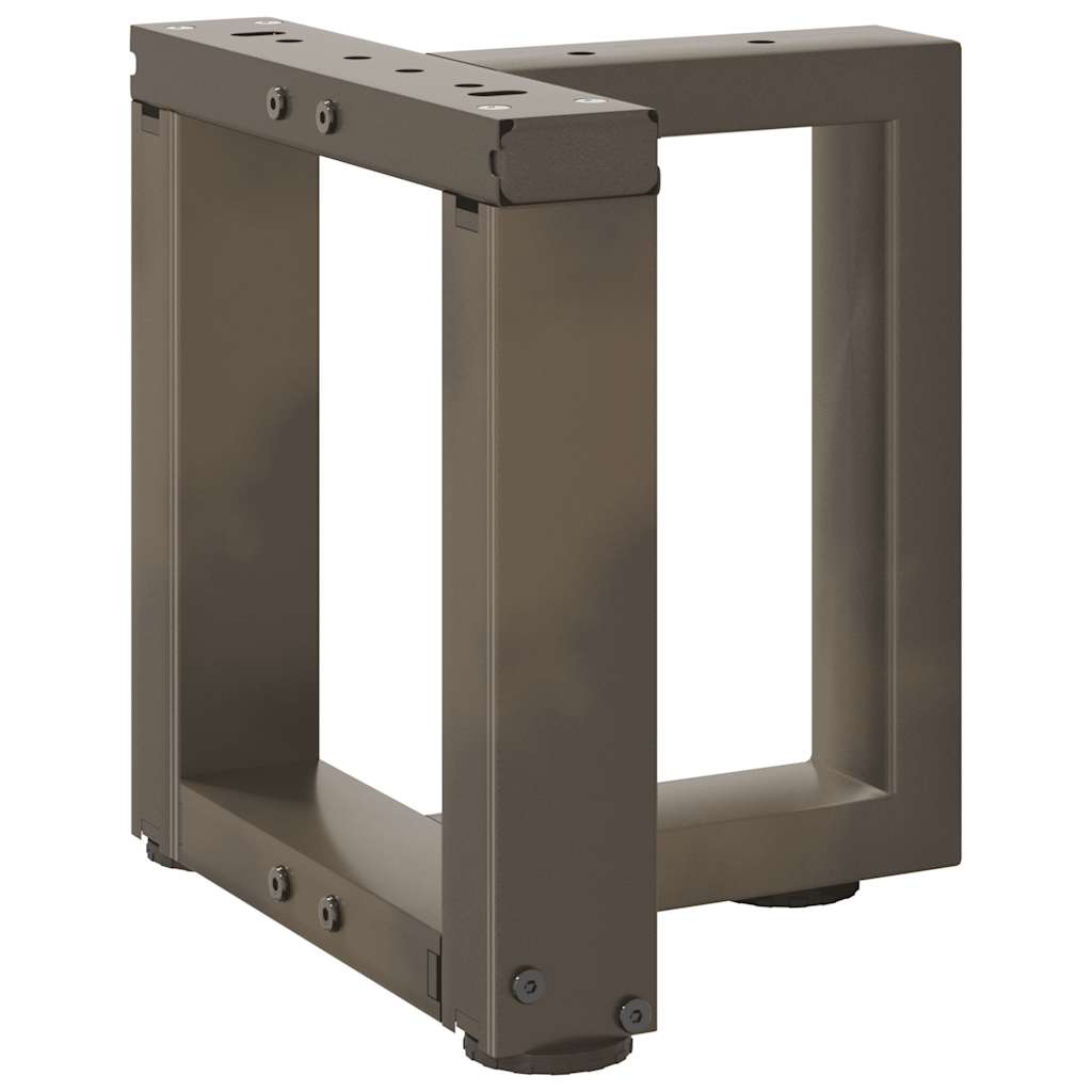 Gambe Tavolino CaffÃ¨ a T 2 pz Naturale 30x25x(30-31) cm Acciaio