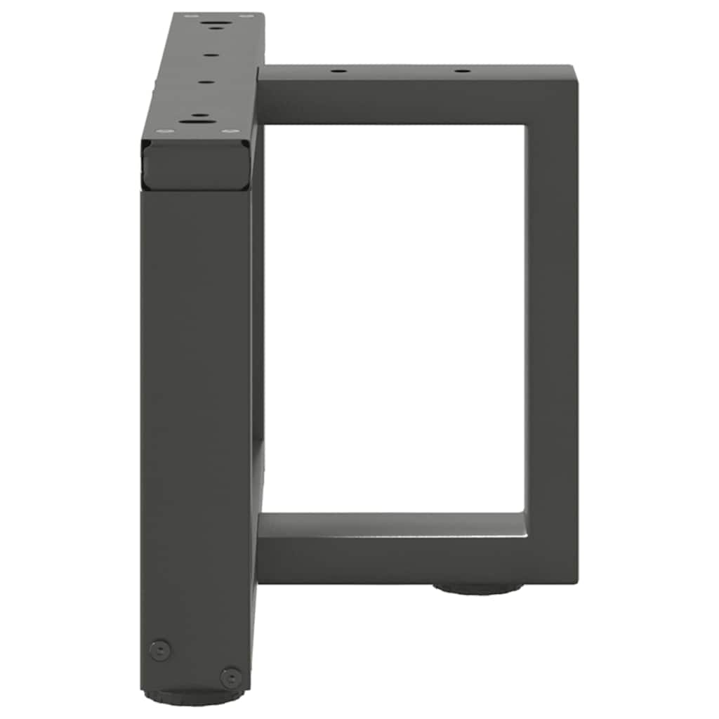 Gambe per Tavolino da CaffÃ¨ a Forma di T 2 pz Antracite 50x25x(30-31) cm Acciaio