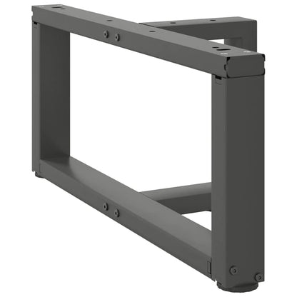 Gambe per Tavolino da CaffÃ¨ a Forma di T 2 pz Antracite 70x25x(30-31) cm Acciaio