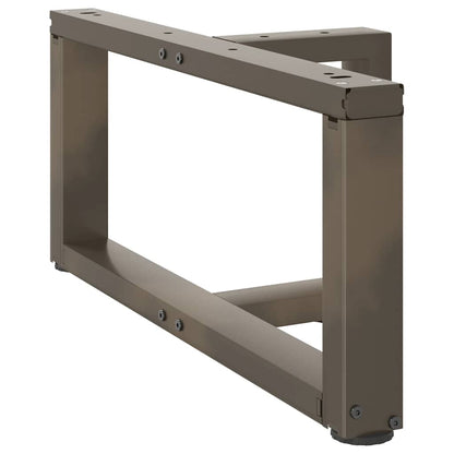 Gambe Tavolino CaffÃ¨ a T 2 pz Naturale 70x25x(30-31) cm Acciaio