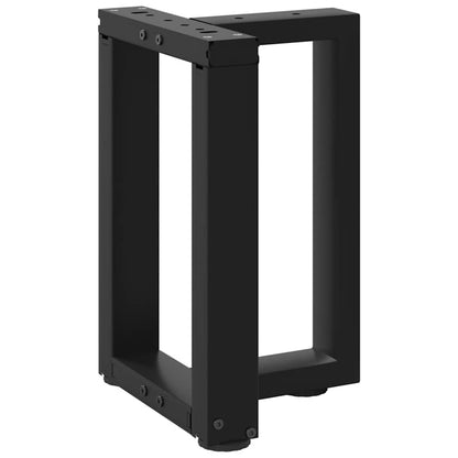 Gambe per Tavolino da CaffÃ¨ a Forma di T 2 pz Nere 28x25x(42-43) cm Acciaio