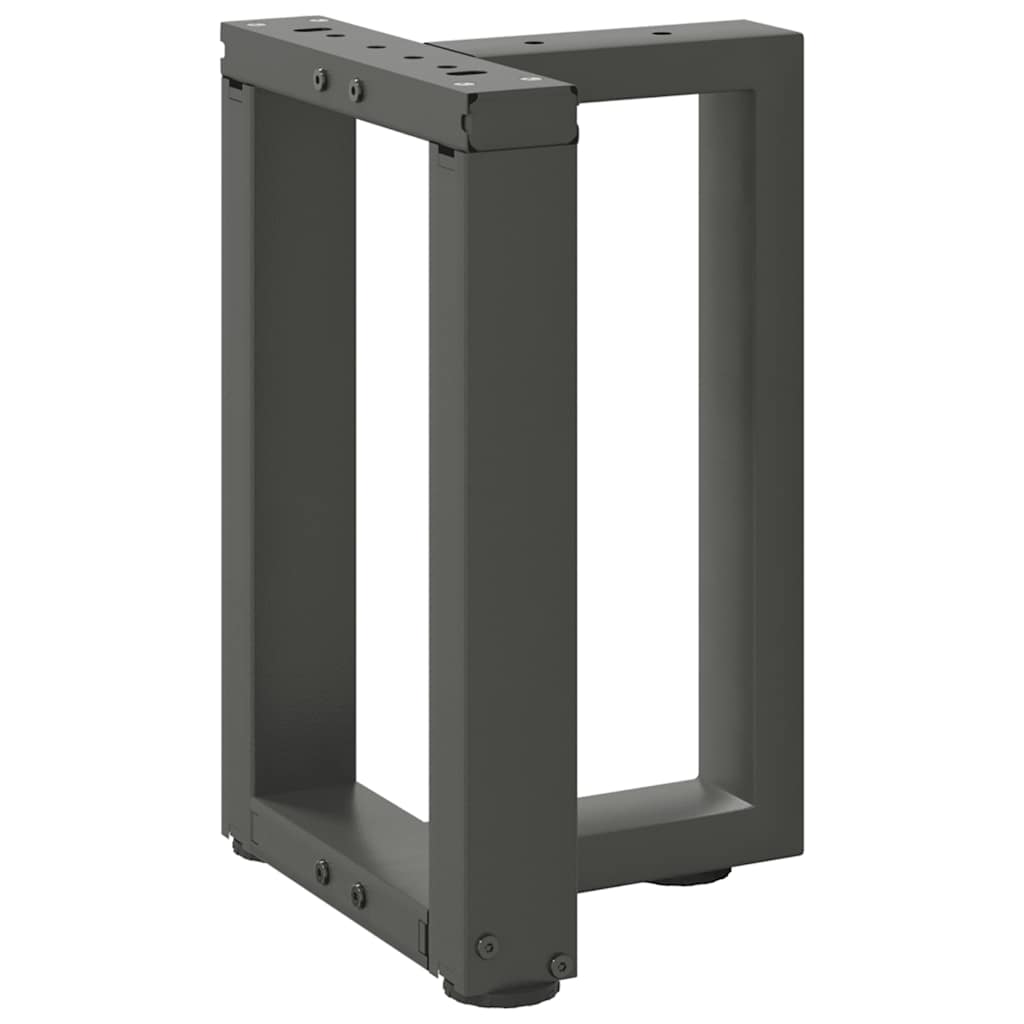 Gambe per Tavolino da CaffÃ¨ a Forma di T 2 pz Antracite 28x25x(42-43) cm Acciaio