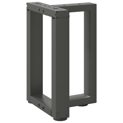 Gambe per Tavolino da CaffÃ¨ a Forma di T 2 pz Antracite 28x25x(42-43) cm Acciaio