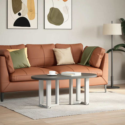 Gambe per Tavolino da CaffÃ¨ a Forma di T 2 pz Bianche 38x25x(42-43) cm Acciaio