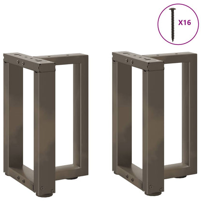 Gambe Tavolino CaffÃ¨ a T 2 pz Naturale 38x25x(42-43) cm Acciaio