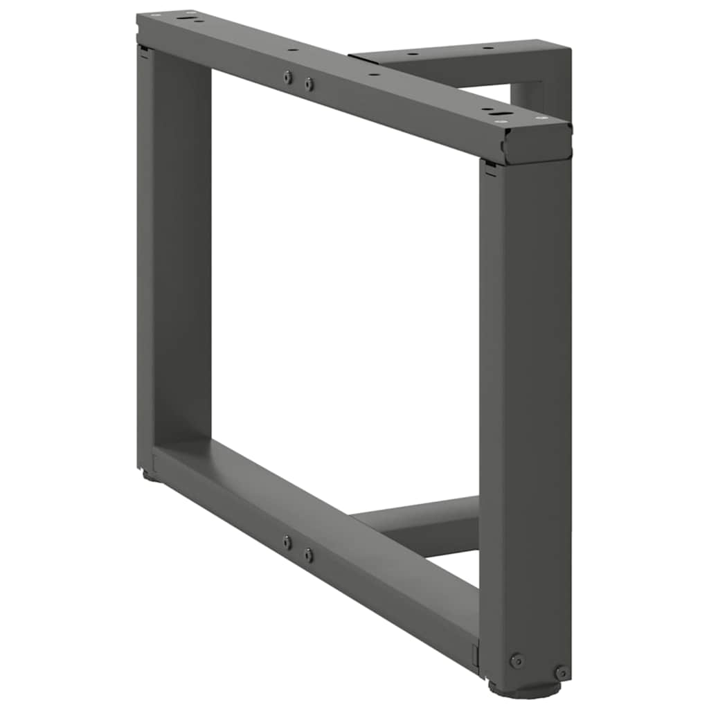 Gambe per Tavolino da CaffÃ¨ a Forma di T 2 pz Antracite 60x25x(42-43) cm Acciaio