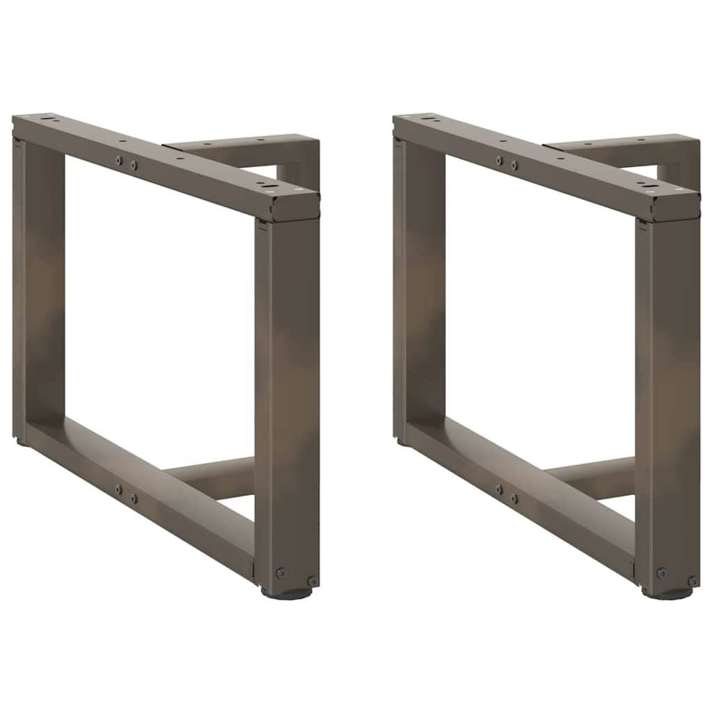 Gambe Tavolino CaffÃ¨ a T 2 pz Naturale 70x25x(42-43) cm Acciaio