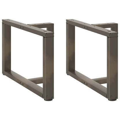 Gambe Tavolino CaffÃ¨ a T 2 pz Naturale 70x25x(42-43) cm Acciaio