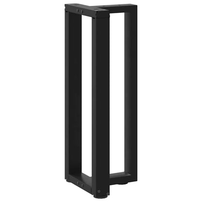 Gambe per Tavolo Consolle a Forma di T 2 pz Nere 25x28x(72-73) cm Acciaio
