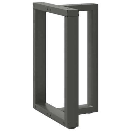 Gambe per tavolo da pranzo a forma di T 2 pz Antracite 60x35x(72-73) cm Acciaio