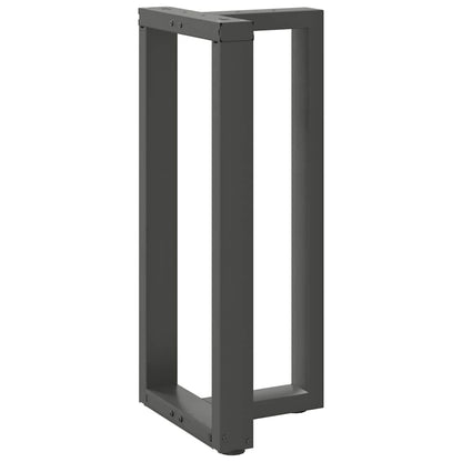 Gambe per tavolo da bar a forma di T 2 pz Antracite 50x35x(90-91) cm Acciaio