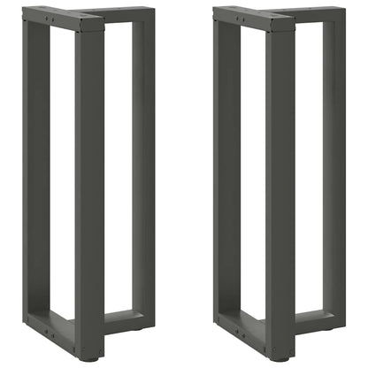 Gambe per tavolo da bar a forma di T 2 pz Antracite 40x35x(100-101) cm Acciaio
