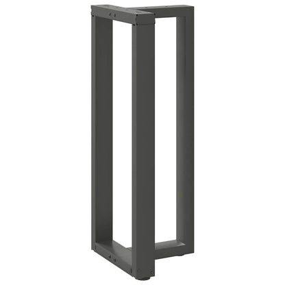 Gambe per tavolo da bar a forma di T 2 pz Antracite 40x35x(100-101) cm Acciaio