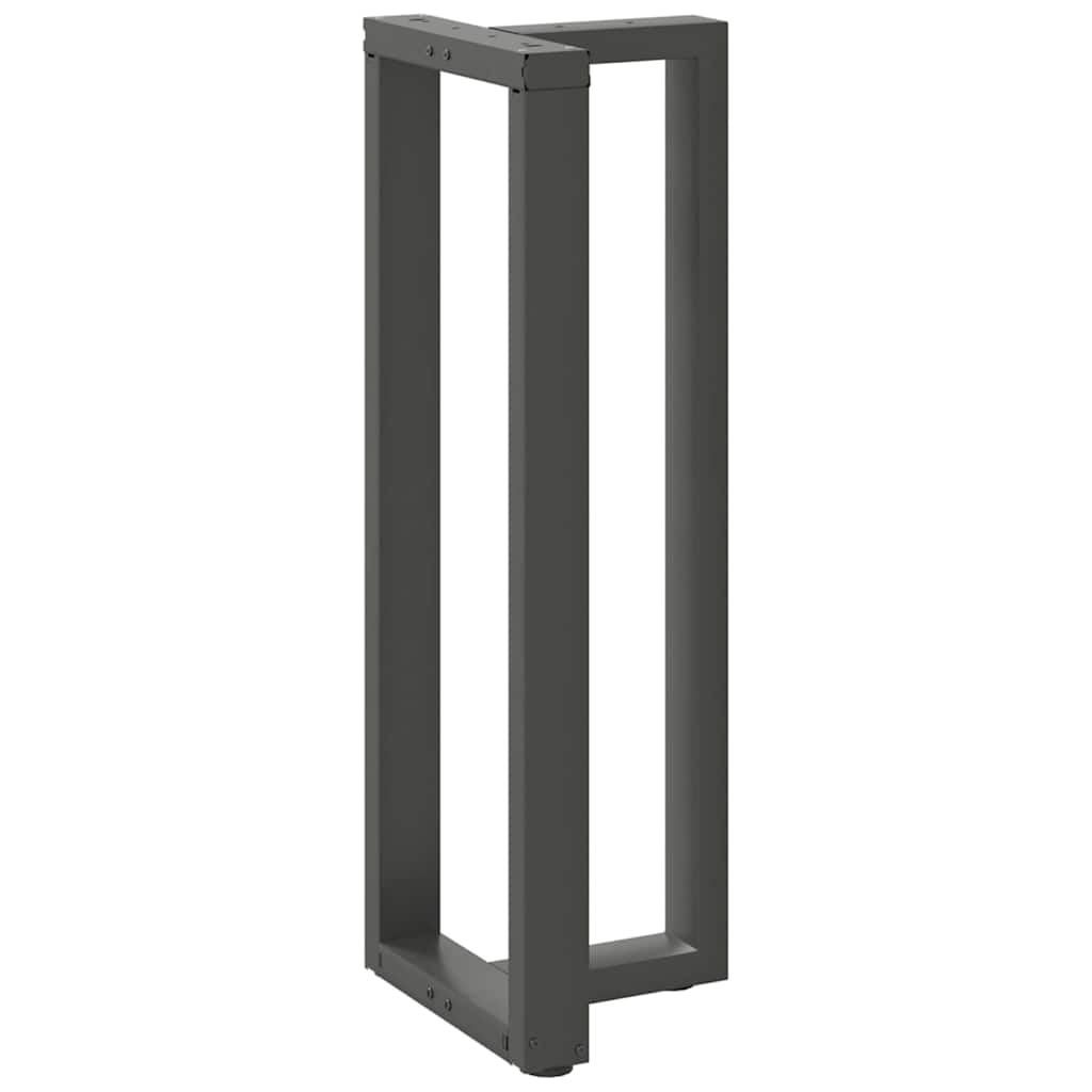 Gambe per tavolo da bar a forma di T 2 pz Antracite 40x35x(110-111) cm Acciaio