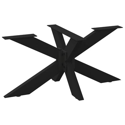 Gamba per tavolino da caffÃ¨ a forma di ragno nera 98x58x(42-43) cm in acciaio