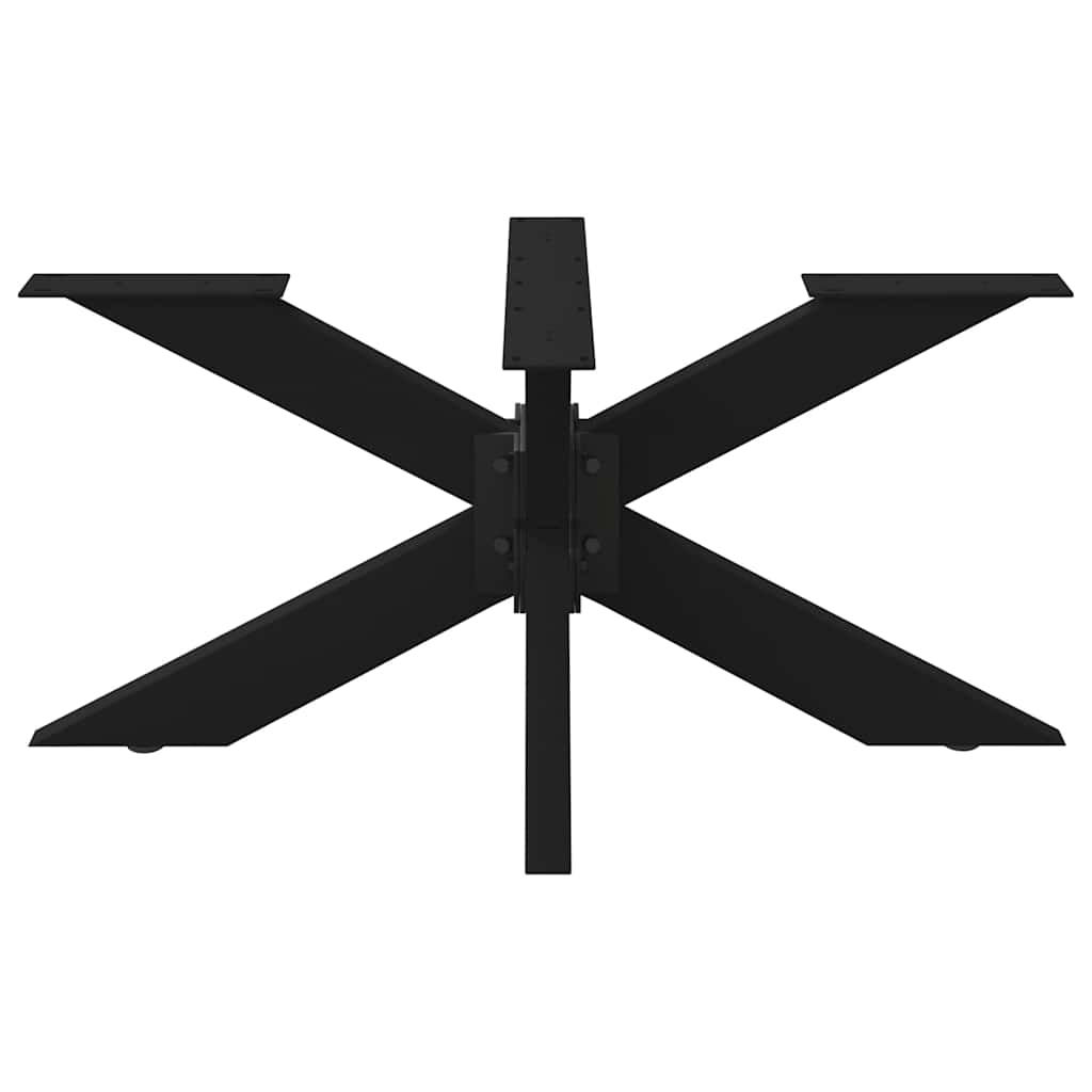 Gamba per tavolino da caffÃ¨ a forma di ragno nera 98x58x(42-43) cm in acciaio