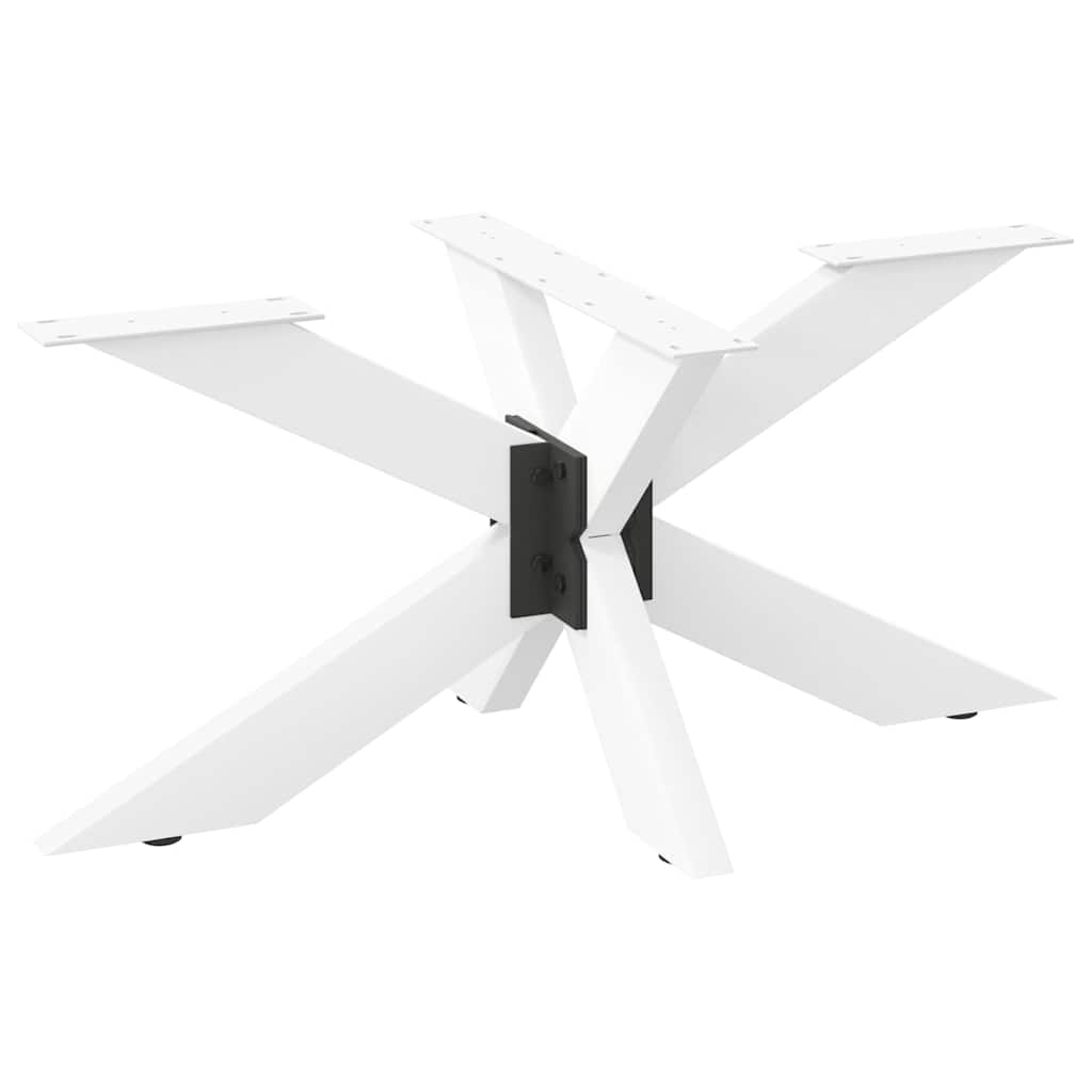Gamba per tavolino da caffÃƒÆ’Ã‚Â¨ a forma di ragno bianca 98x58x(42-43) cm in acciaio