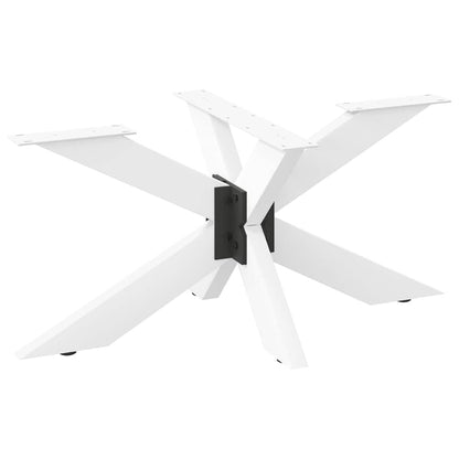 Gamba per tavolino da caffÃƒÆ’Ã‚Â¨ a forma di ragno bianca 98x58x(42-43) cm in acciaio