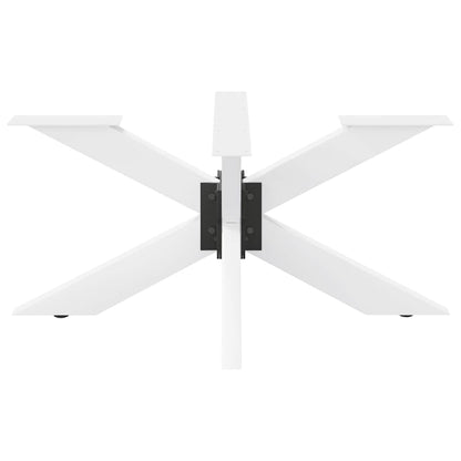 Gamba per tavolino da caffÃƒÆ’Ã‚Â¨ a forma di ragno bianca 98x58x(42-43) cm in acciaio