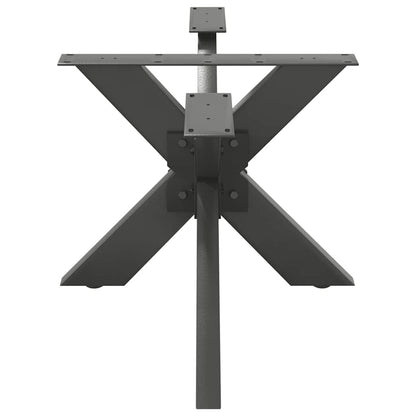 Gamba per tavolino da caffÃ¨ a forma di ragno antracite 98x58x(42-43) cm in acciaio