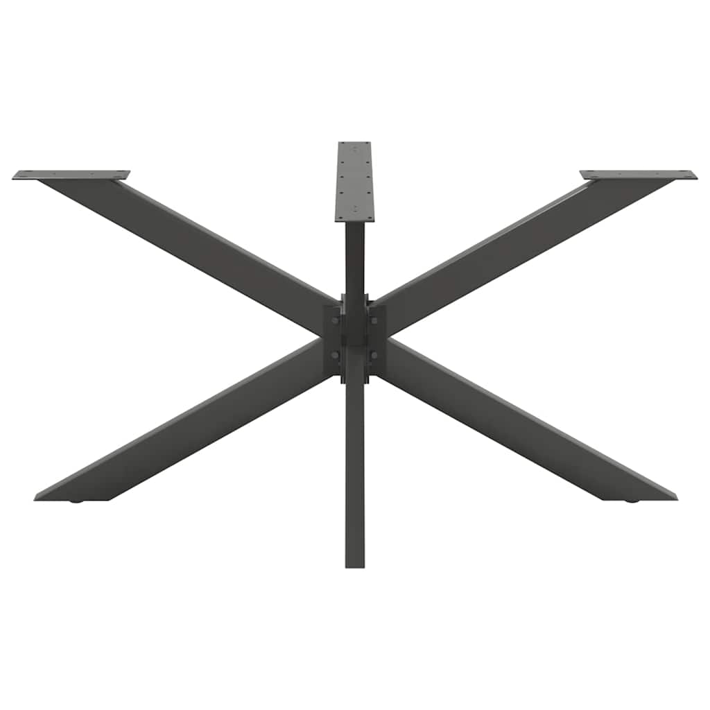 Gamba per Tavolo da Pranzo a Forma di Ragno Antracite 150x78x(72-73) cm Acciaio