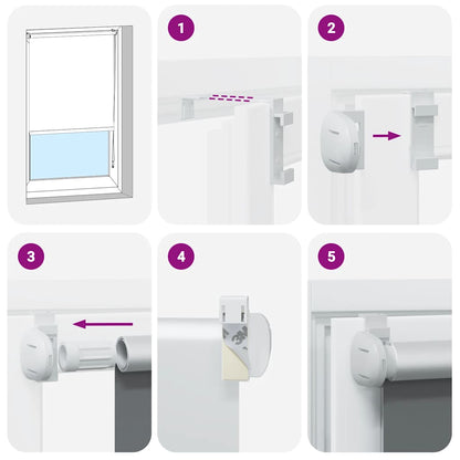 Tenda a Rullo Oscurante 70x210 cm Larghezza Tessuto 65,7 cm