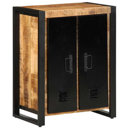 Credenza 55x35x70 cm in Legno Massello di Mango Grezzo