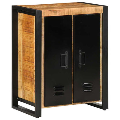 Credenza 55x35x70 cm in Legno Massello di Mango Grezzo