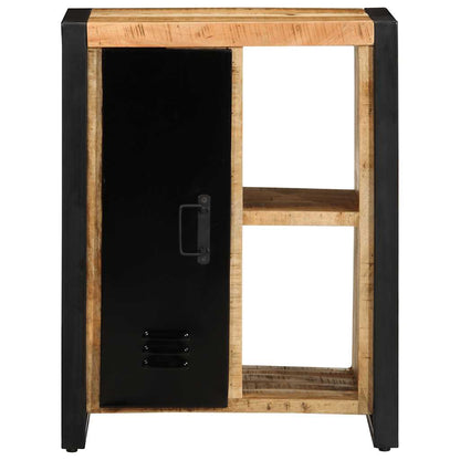 Credenza 55x35x70 cm in Legno Massello di Mango Grezzo