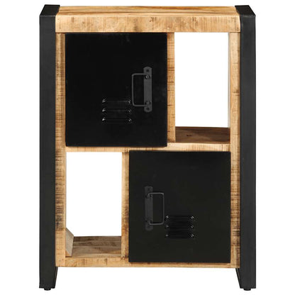 Credenza 55x35x70 cm in Legno Massello di Mango Grezzo