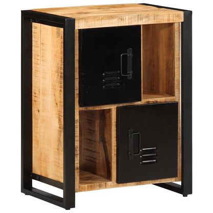 Credenza 55x35x70 cm in Legno Massello di Mango Grezzo