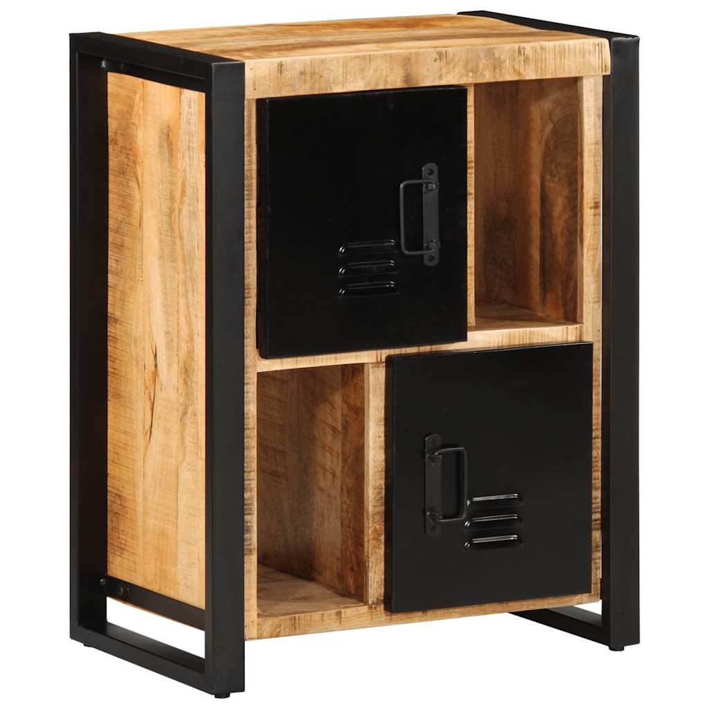 Credenza 55x35x70 cm in Legno Massello di Mango Grezzo