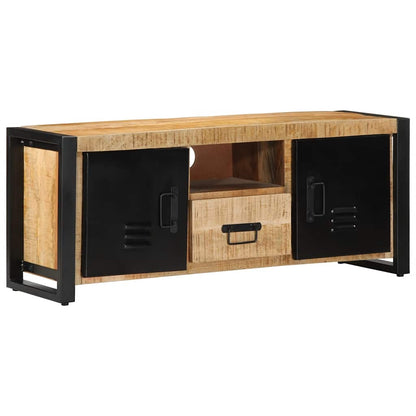 Mobile Porta TV 100x30x40 cm in Legno Massello di Mango Grezzo