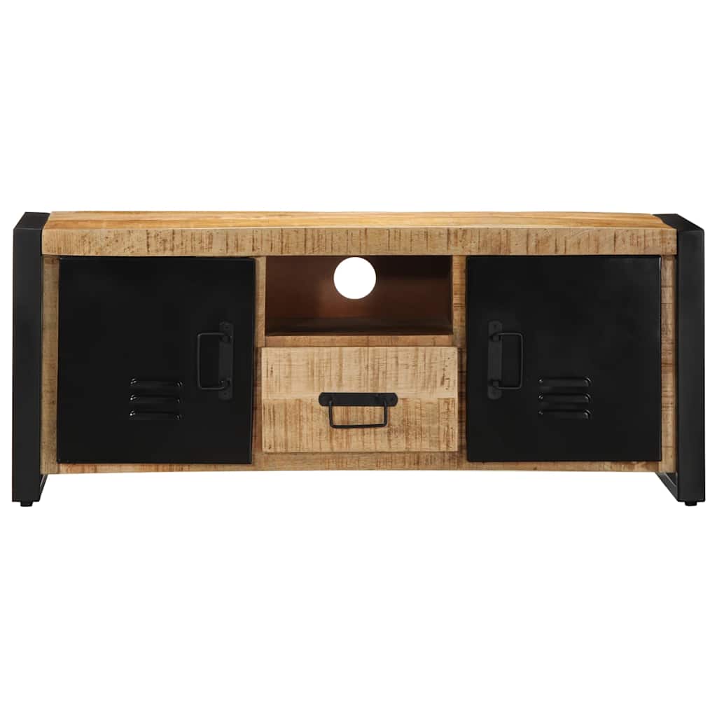 Mobile Porta TV 100x30x40 cm in Legno Massello di Mango Grezzo