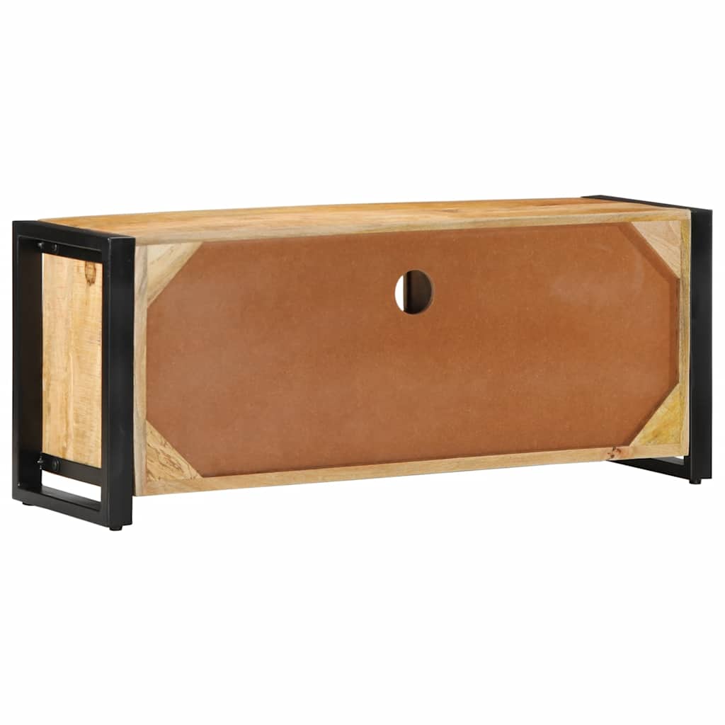 Mobile Porta TV 100x30x40 cm in Legno Massello di Mango Grezzo