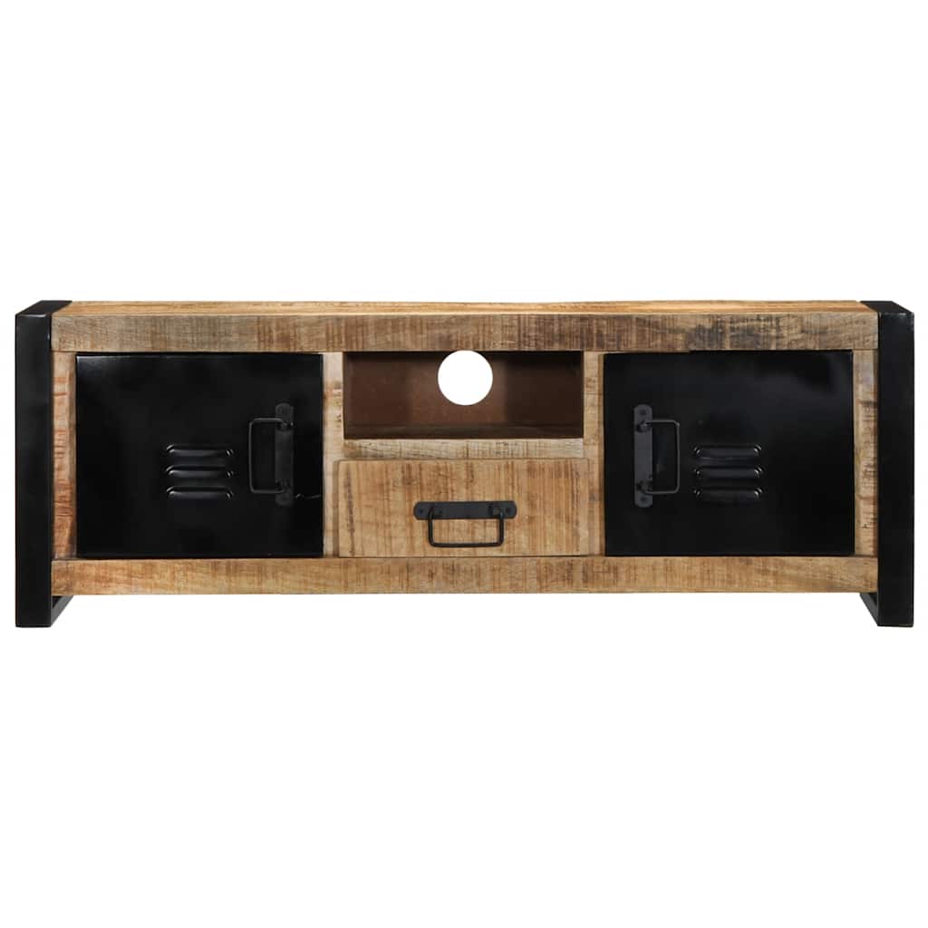 Mobile Porta TV 100x30x35 cm in Legno Massello di Mango Grezzo